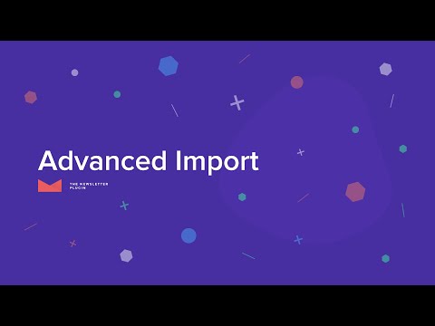 The Newsletter Plugin - Advanced Import